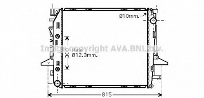 AVA QUALITY COOLING au2198 -  Радиатор, охлаждение двигателя